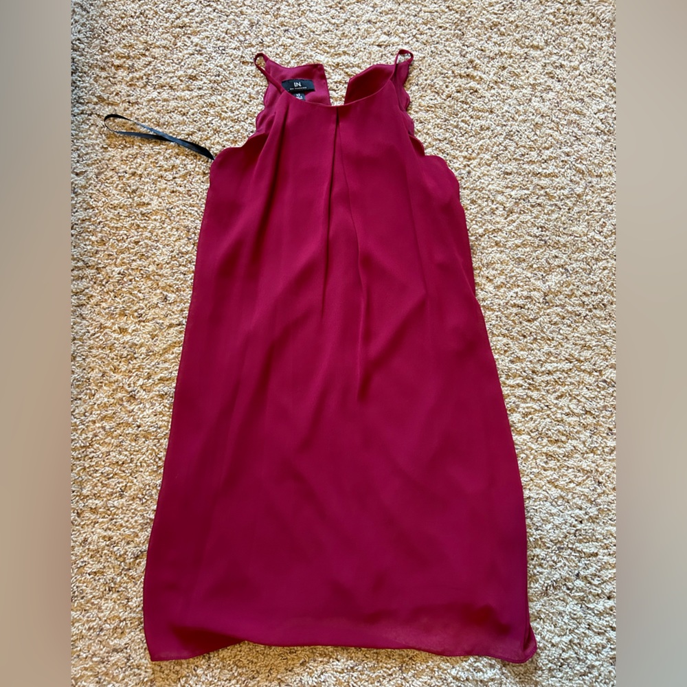 Maroon juniors dress.